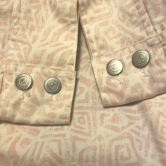 Ruby Rd women pink and white light weigth crop jacket size 14 - Picture 8 of 8